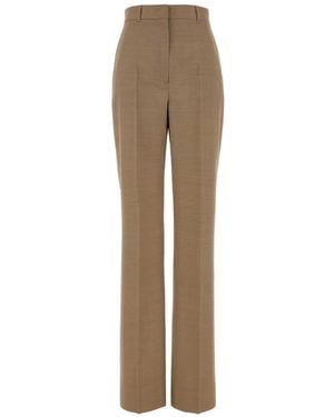 Max Mara Cambusa Wool Pants - Natural