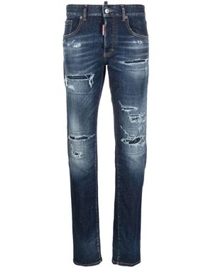 DSquared² Ripped Skinny Jeans - Blue