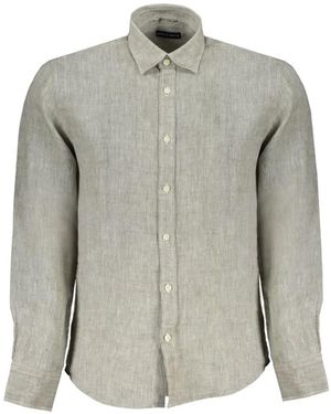 North Sails Chemise En Lin À Manches Longues - Grey