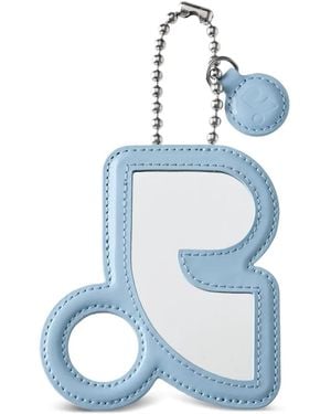 Rest&Recreation Mirror Leather Keyring - Blue
