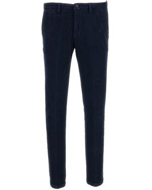 Briglia 1949 Pantalon Slim En Velours Côtelé - Blue