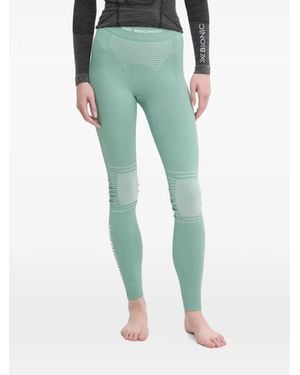 X Bionic Pantalones De Esquí A Paneles Con Logo Estampado - Verde