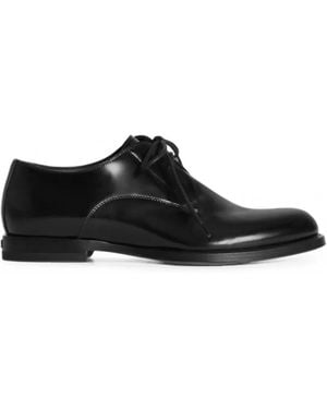 Dolce & Gabbana Derbies En Cuir De Veau - Black