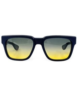 Chrome Hearts Box Officer Square-Frame Sunglasses - Blue