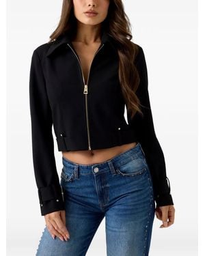Guess Chaqueta Corta Con Detalle De Hebilla - Negro