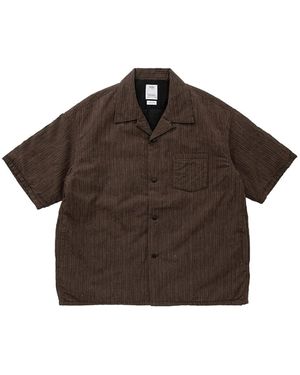 Visvim Pinstripe Short-Sleeve Shirt - Brown