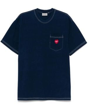 Carhartt T-Shirt Heart Pocket - Blu