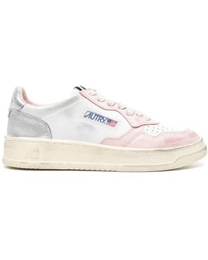 Autry Super Vintage Medalist Low Trainers - White
