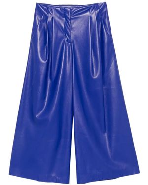 Liviana Conti Wide-Leg Trousers - Blue