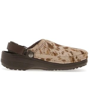 Crocs™ Crafted Pony Hair Mules - Brown