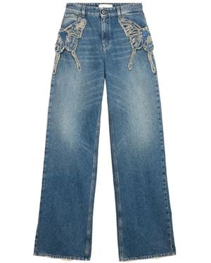 Blumarine Butterfly Jeans - Blue