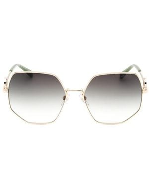 Marc Jacobs Geometric-Frame Sunglasses - Metallic