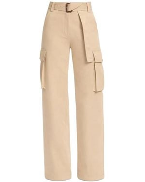 Elie Saab Pantalon Cargo À Taille Ceinturée - Neutre