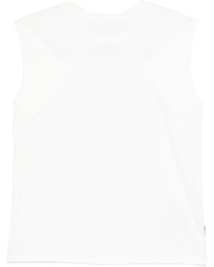 MM6 by Maison Margiela Padded Sleeveless Top - White