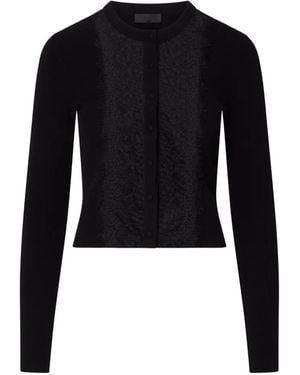 Liu Jo Cardigan With Lace Insert - Black