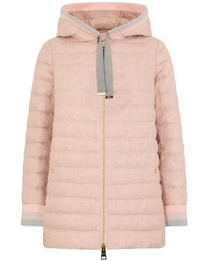 Herno Hooded Quilted Jacket - Pink
