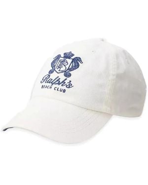 Polo Ralph Lauren Embroidered Baseball Cap - White