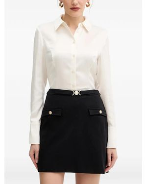 Guess Button-Down Long-Sleeve Blouse - White