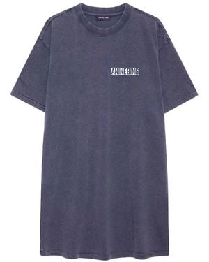 Anine Bing Vestido Corto Beth - Azul