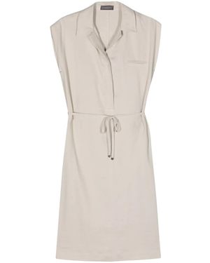 Lorena Antoniazzi Belted Midi Shirt Dress - Natural