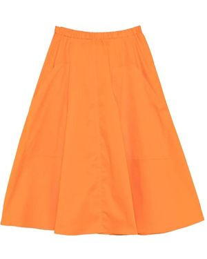 DR. HOPE Minijupe Imprimée À Design Multi-Poches - Orange