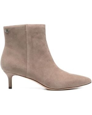 Ralph Lauren Stivali A Punta Con Zip 50Mm - Marrone