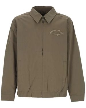 Maison Labiche Logo-Embroidered Zip-Up Bomber Jacket - Green
