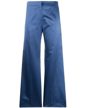 Valentino Garavani Wide Leg Tailored Trousers - Blue
