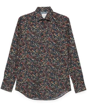 Paul Smith Camicia A Fiori - Grigio