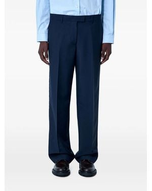 Miu Miu Pressed-Crease Tailored Trousers - Blue