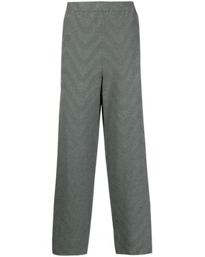 Isa Boulder Wide-Cut Technical-Jersey Trousers - Grey