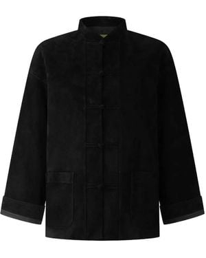 Shanghai Tang Veste Tang En Daim - Noir