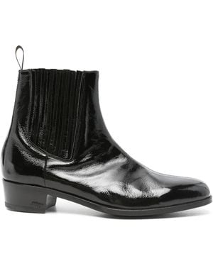 Lidfort Botas con acabado de charol - Negro