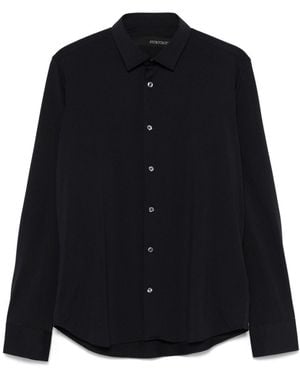 Rrd Oxford Open-Collar Shirt - Black