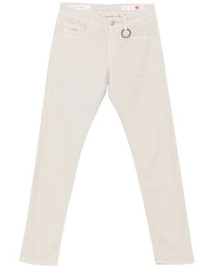Sartoria Tramarossa Michelangelo Logo-Patch Jeans - White