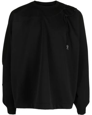 Yoshio Kubo Sweatshirt Mit Schnürung - Schwarz