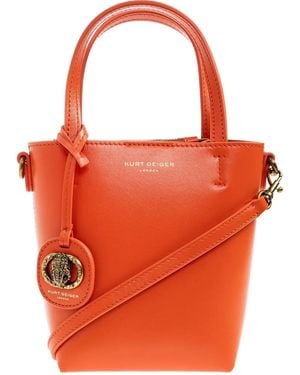 Kurt Geiger Chelsea Embellished Tote Bag - Orange