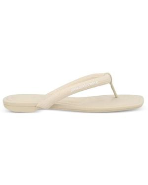 Alexander Wang Jenna Tubular Flat Thong Sandals - White