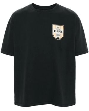Rhude T-Shirt Mit Logo-Print - Schwarz
