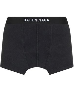 Balenciaga Cut-Off Boxer Skirt - Black