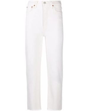 RE/DONE 70S Stove Pipe Straight-Leg Jeans - White