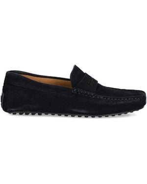 Hackett Penny-Suede Loafers - Black