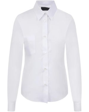 10 Corso Como Classic-Collar Poplin Shirt - White
