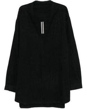 Rick Owens Concordian Long-Sleeve Shirt - Black