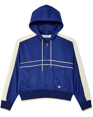 Wales Bonner Logo Hoodie - Blue