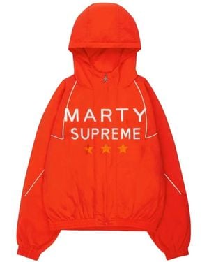 NAHMIAS X Marty Supreme Star-Print Sport Jacket - Red