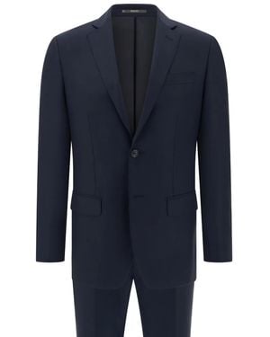 BOGGI Suit Pinstripe Stretch Wool - Blue