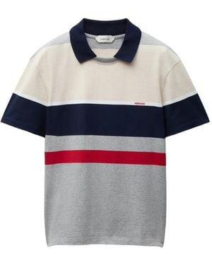 Versace Gestreiftes T-Shirt - Blau
