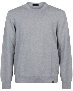 Fay Crew-Neck Jumper - Grey