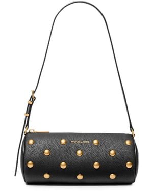 Michael Kors Small Izzy Studded Leather Shoulder Bag - Black